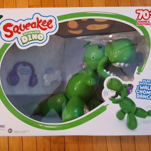 Squeakee Pet Dinosaur The Balloon Dino Interactive Toy Stomps Roars Dances NEW - Picture 1 of 4